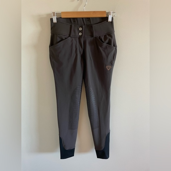 Greenhawk Elation Diamond Brown Winter Riding Breech Size 26R - Picture 2 of 8